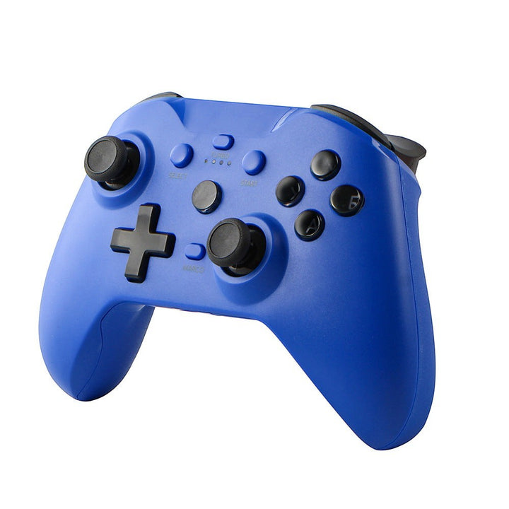 Rachidi Active blue wireless gaming controller with vibration, compatible with Switch, PC, and Android devices.